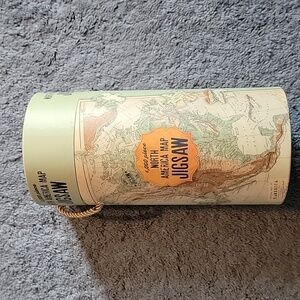 1,000 piece jigsaw puzzle of North America Map. Dimensions 19 x 29 inches.